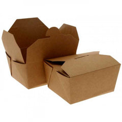 Cutie meniu carton kraft 4 clapete 1000 cc, 50 buc/set