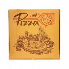 Cutie pizza kraft ''Hot pizza'' 28x28x3.5 cm, 100 buc/set