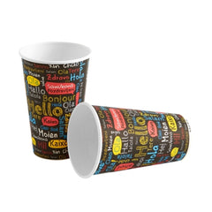 Pahare carton color 12 oz 330 ml, 50 buc/set