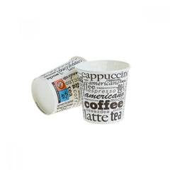 Pahare carton color 4 oz 110 ml, 50 buc/set