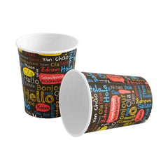 Pahare carton color 7 oz 166 ml, 50 buc/set