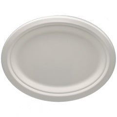 Platou oval biodegradabil trestie 26x20 cm, 50 buc/set