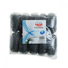 Spalator metalic profesional pentru vase 10 buc/set