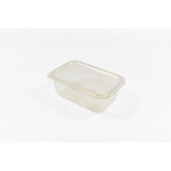 Caserola PET cu capac atasat 1000 ml, 100 buc/set