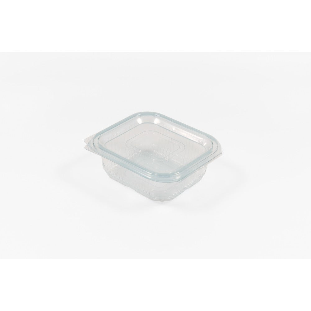 Caserola PET cu capac atasat 250 ml, 100 buc/set