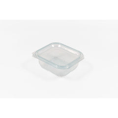Caserola PET cu capac atasat 250 ml, 100 buc/set