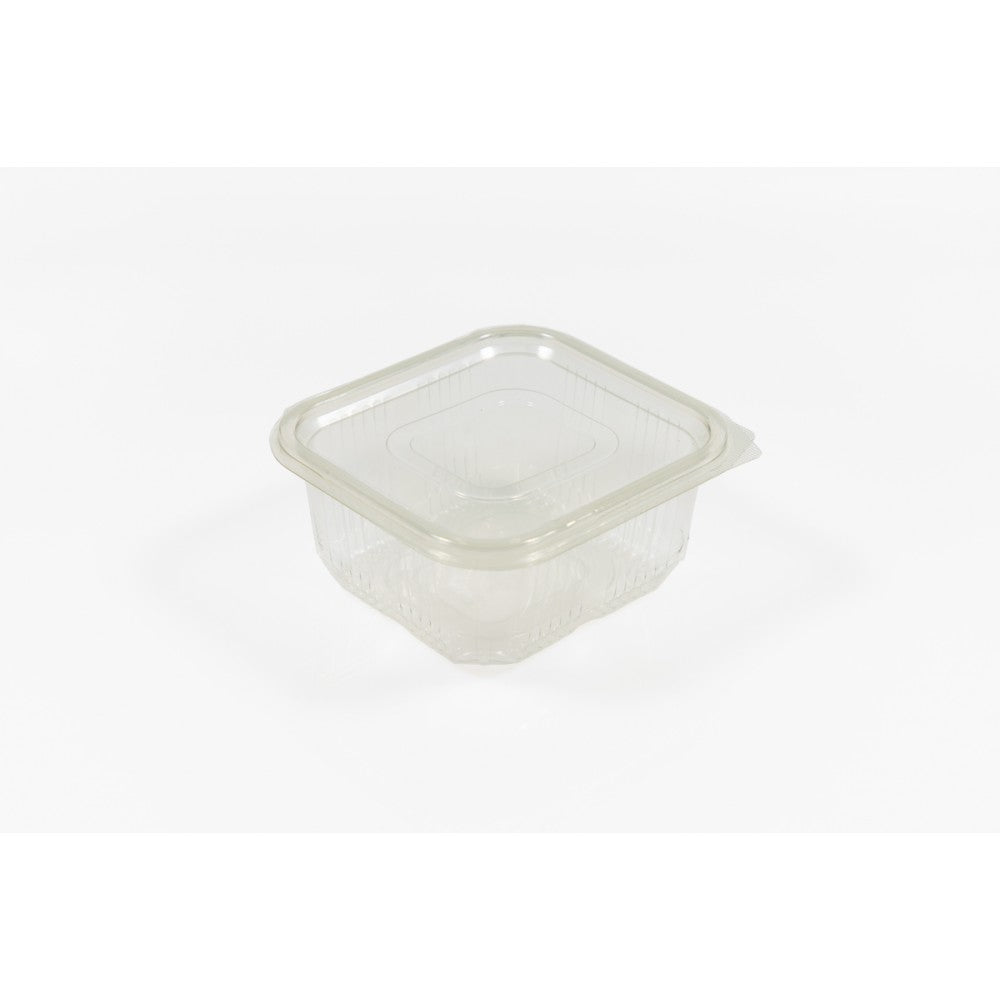 Caserola PET cu capac atasat 500 ml, 100 buc/set