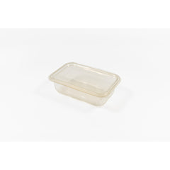 Caserola PET cu capac atasat 750 ml, 100 buc/set