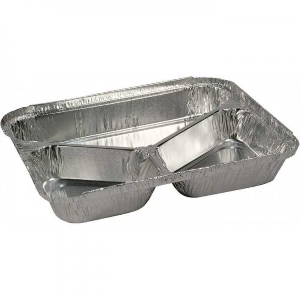 Caserola aluminiu 3 comp 681L, 750 ml, 100 buc/set