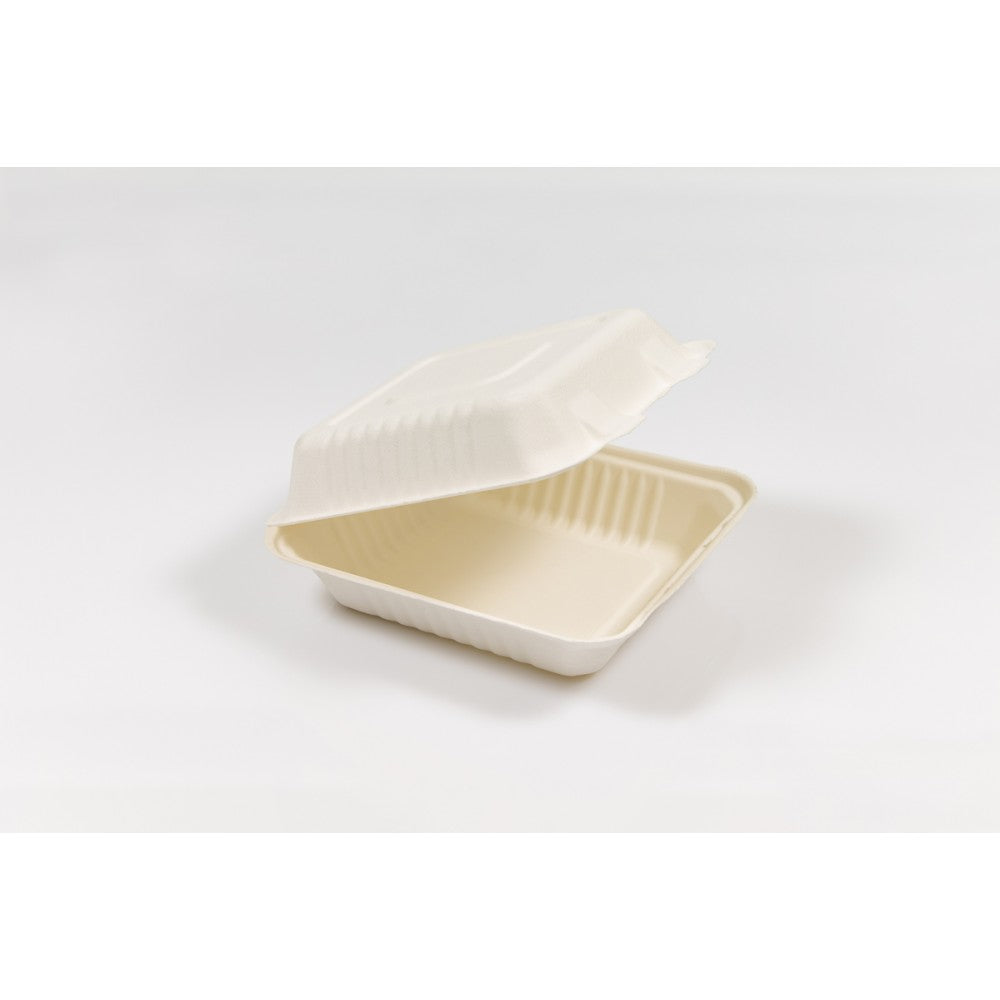 Caserola meniu bio 1 compartiment 23.6x22.9x8.5 cm, 50 buc/set