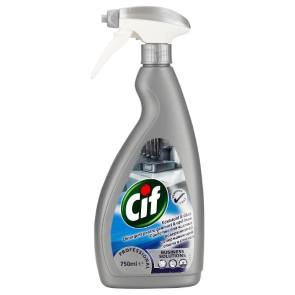 Cif profesional detergent otel inox pompa 750 ml