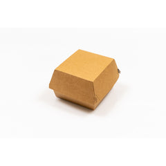 Cutie hamburger mediu carton kraft (11.4 x 11.4 x 9 cm) 100 buc/set