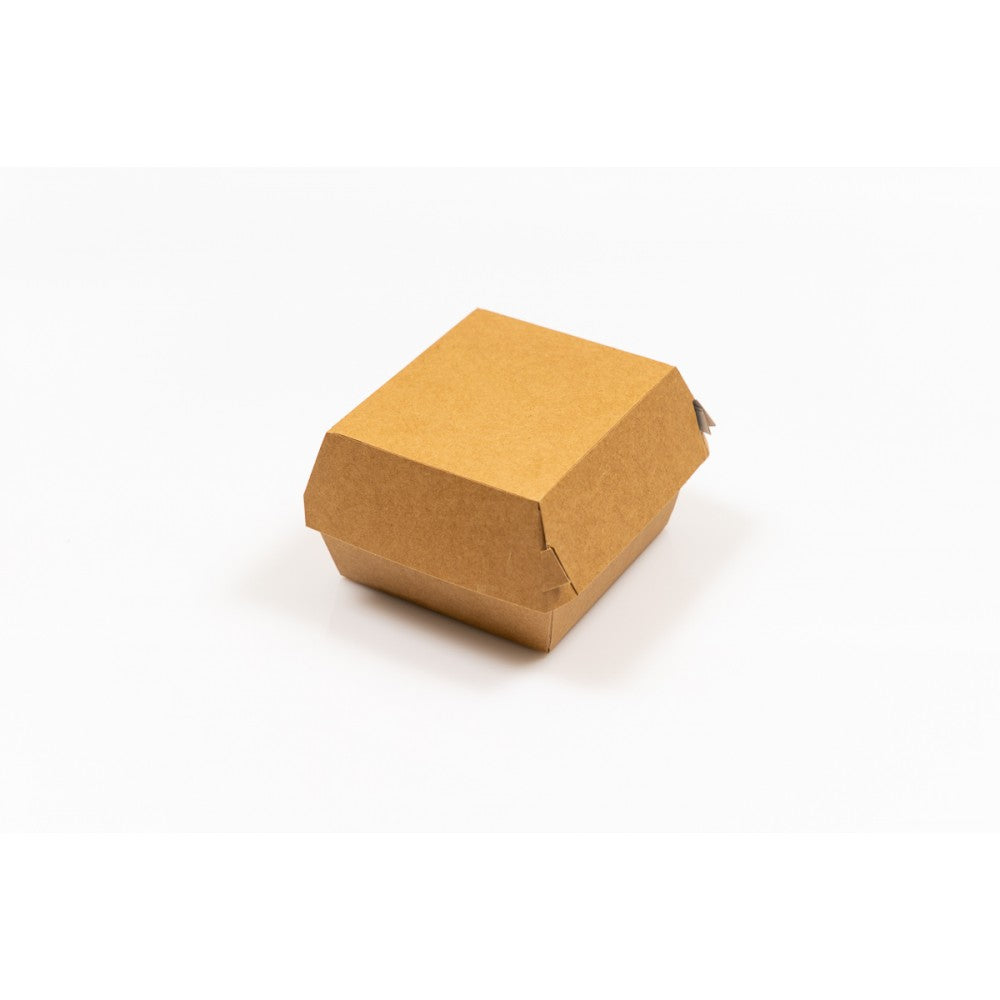 Cutie hamburger mic, carton kraft (9.5 x 9.5 x 7.5 cm) 100 buc/set