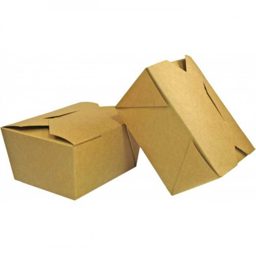 Cutie meniu carton kraft 4 clapete 800 cc, 50 buc/set