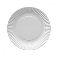 Farfurii carton alb 18 cm, 25 buc/set