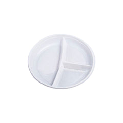 Farfurii din polipropilena (PP) unica folosinta, 3 compartimente, 21 cm, 50 buc
