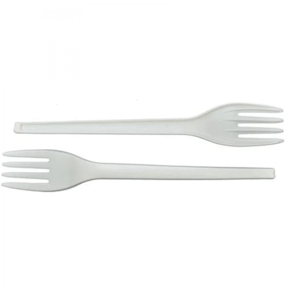 Furculite reutilizabile albe 50 buc/set