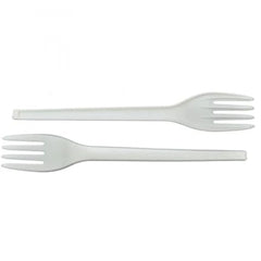 Furculite reutilizabile albe 50 buc/set