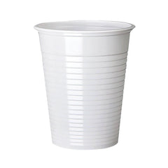 Pahare albe PP 160 ml, 100 buc/set