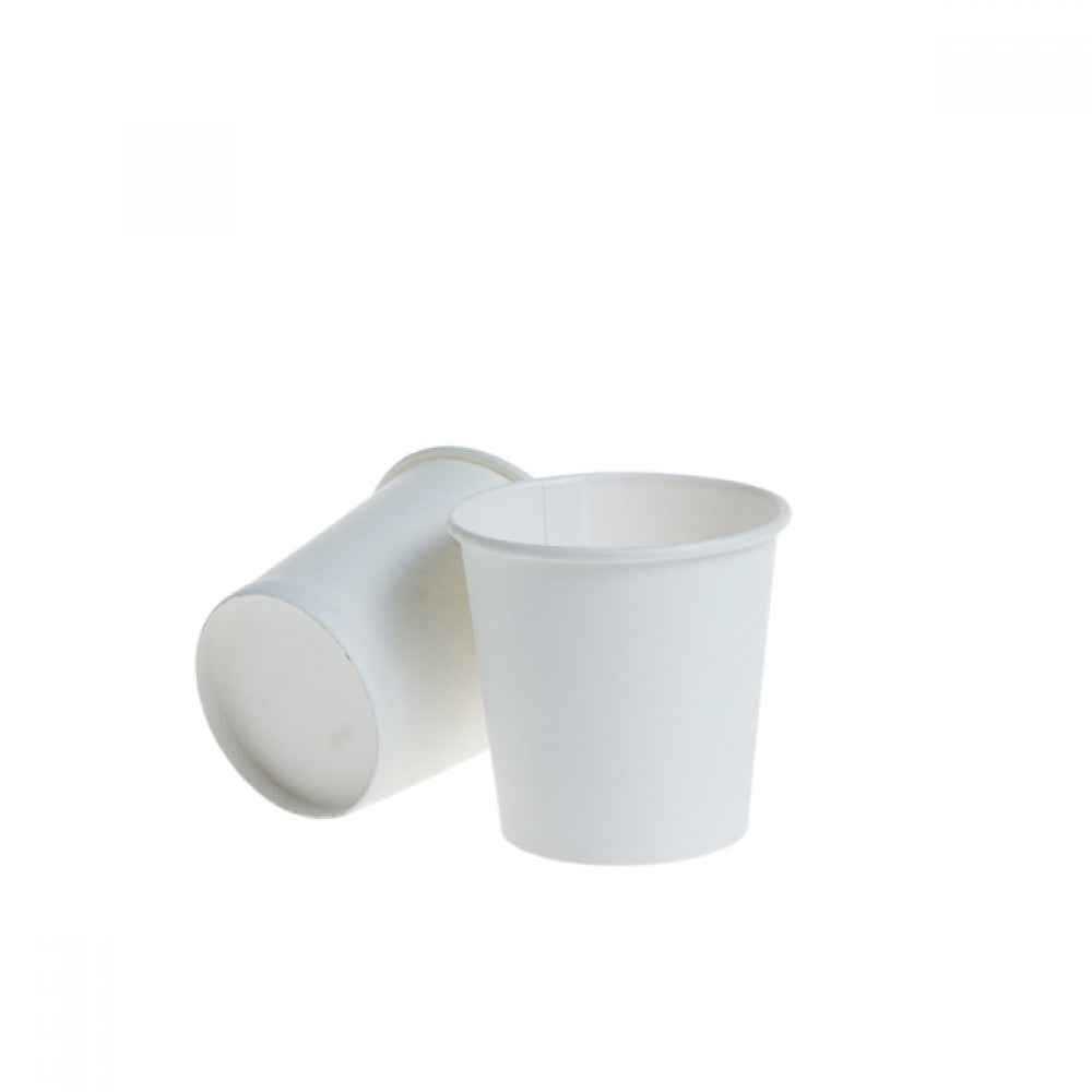 Pahare carton alb 4 oz 110 ml, 50 buc/set