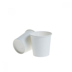 Pahare carton alb 4 oz 110 ml, 50 buc/set