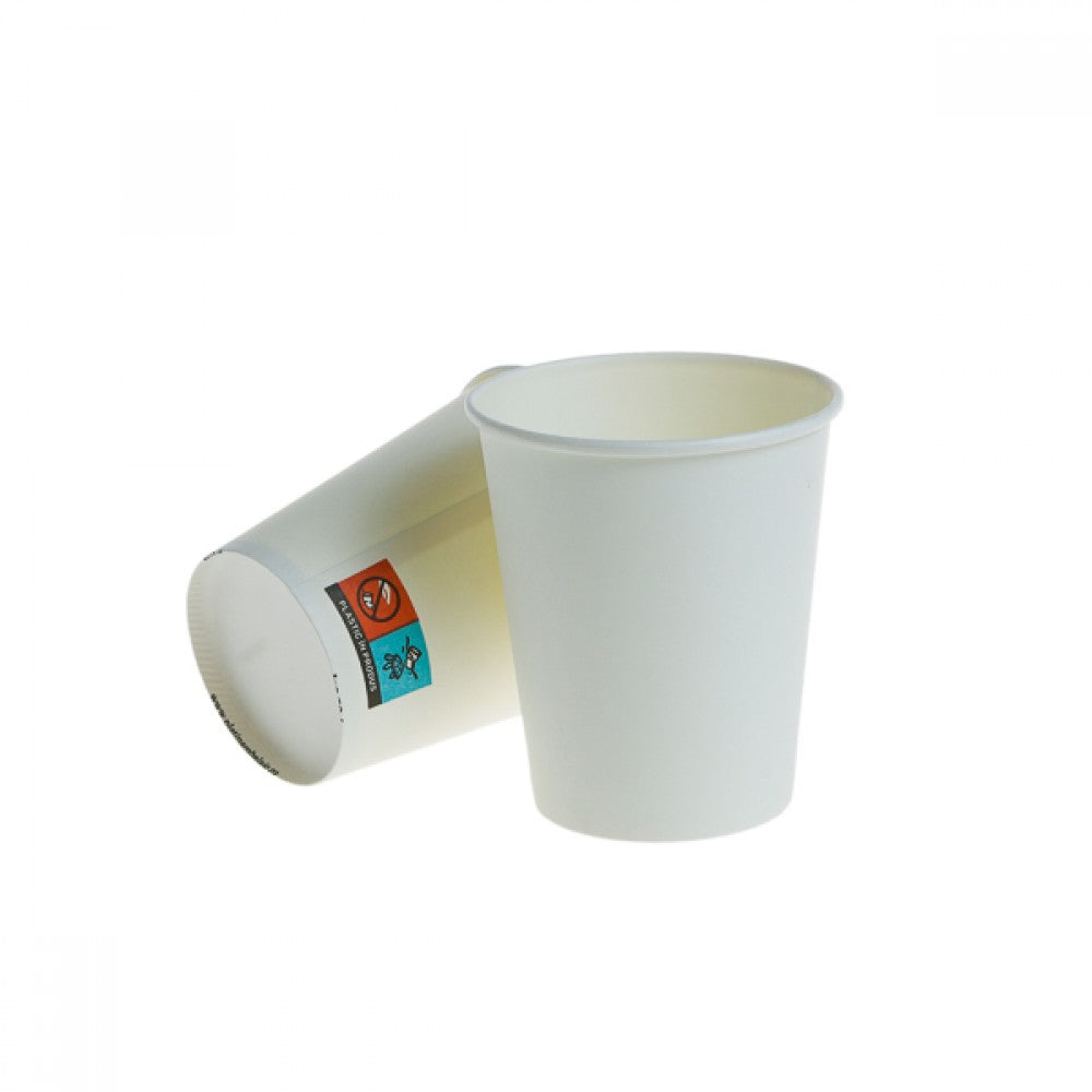 Pahare carton alb  8 oz  240 ml, 50 buc/ set