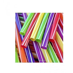 Paie reutilizabile cocktail JUMBO color, 500 buc/set