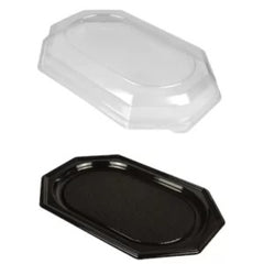 Platou catering+capac inalt 55x35 cm, 10 buc/set