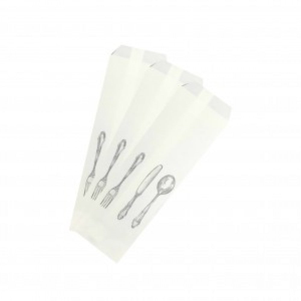 Punga hartie pentru tacamuri 20x8 cm, 1000 buc/set