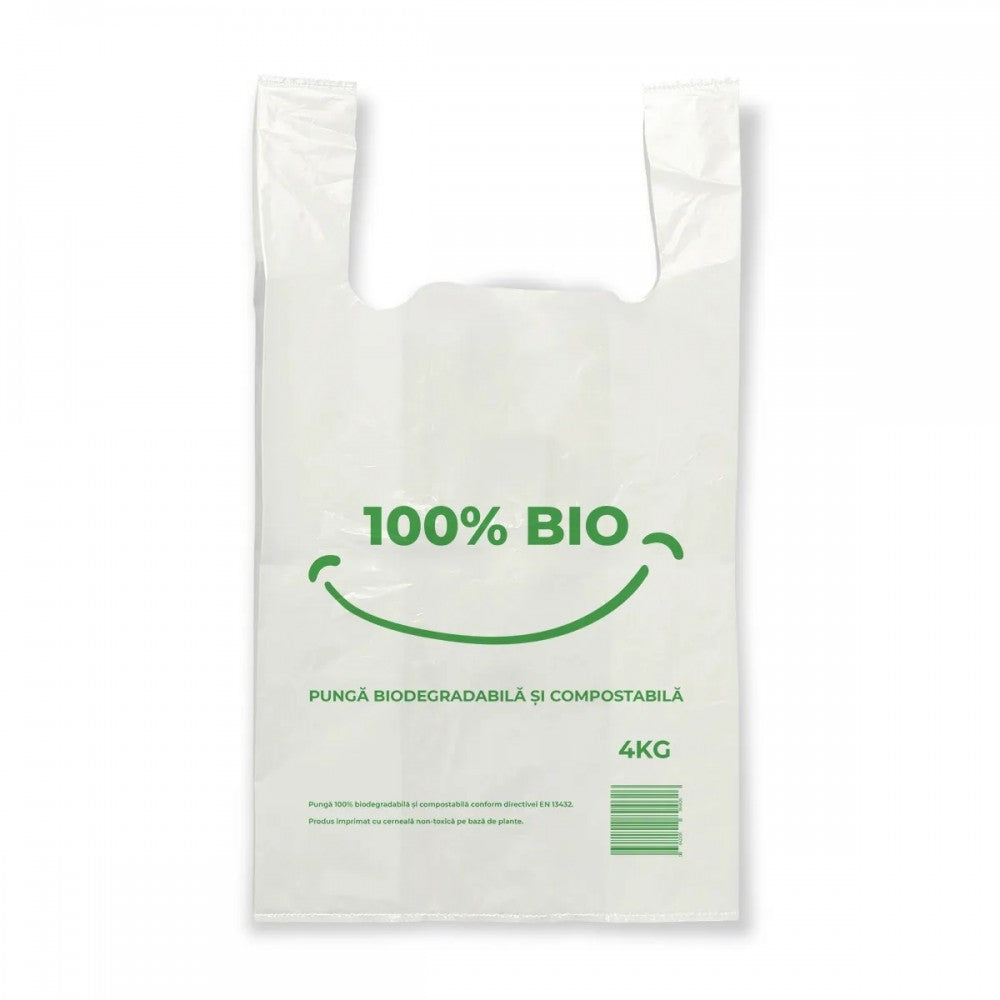 Pungi biodegradabile tip maieu 4 kg, 500 buc
