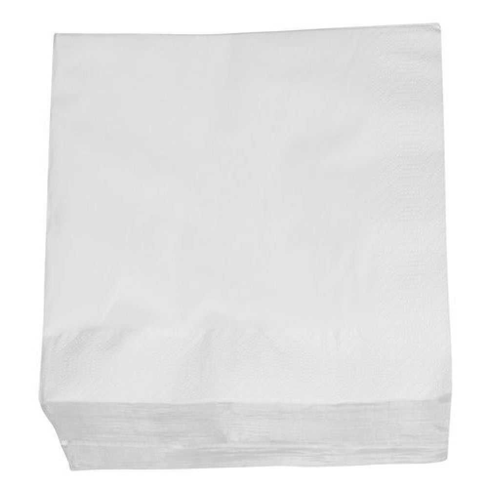 Servetele albe 33x33 cm, 2 strat, 100 buc