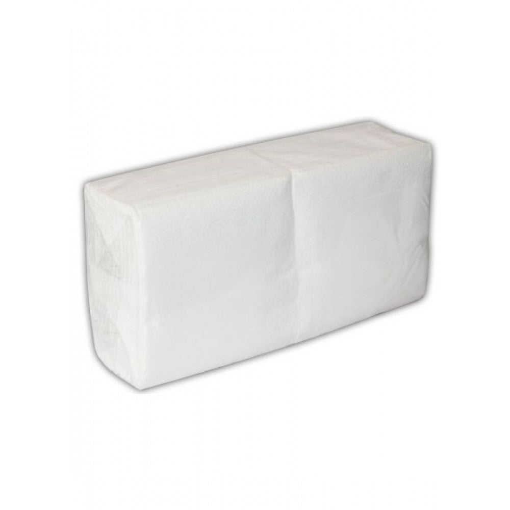 Servetele albe 33x33 cm, 2 straturi, 250 buc
