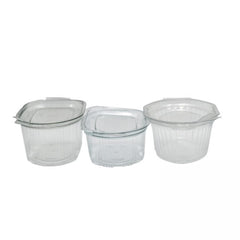 Sosiere ovale cu capac atasat 80 cc, 100 buc/set