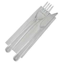 Tacamuri BIS reutilizabile (Furculita+cutit+servetel) 100 buc/set